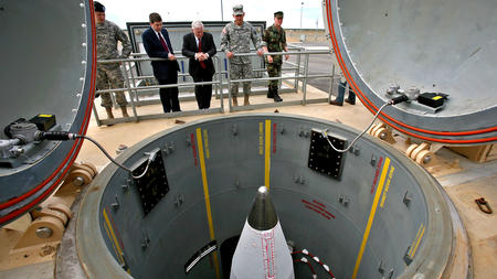 A rocket interceptor in its silo at Ft. Greely in 2009. (John Wagner / Fairbanks Daily News-Miner)