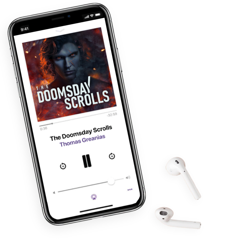 Doomsday-scrolls-podcast-airpods